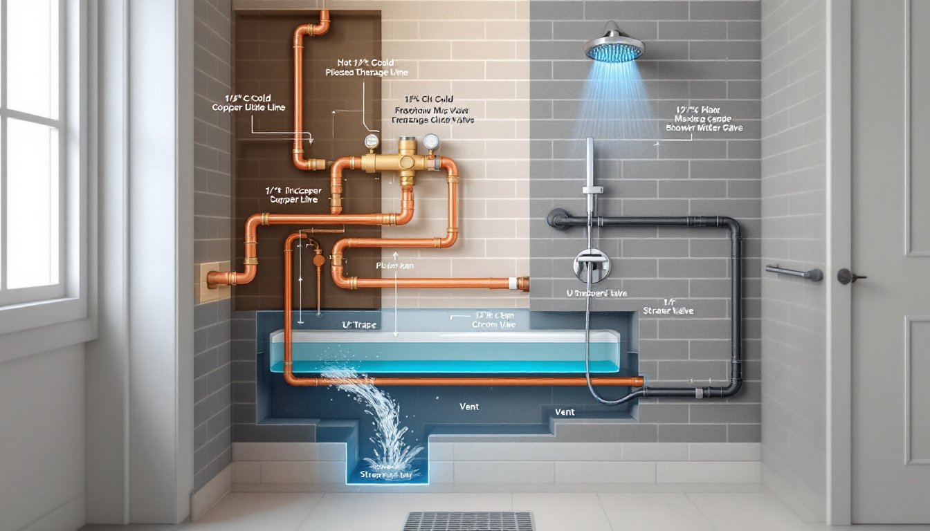 Understanding Shower Plumbing: A Homeowner’s Guide to Essential Parts and Systems